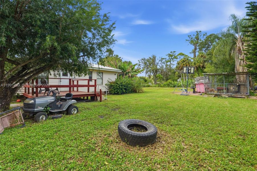 Exterior details and patio area of a home in , Labelle (Image 1). Exterior details and patio area of a home in , Labelle (Image 1).