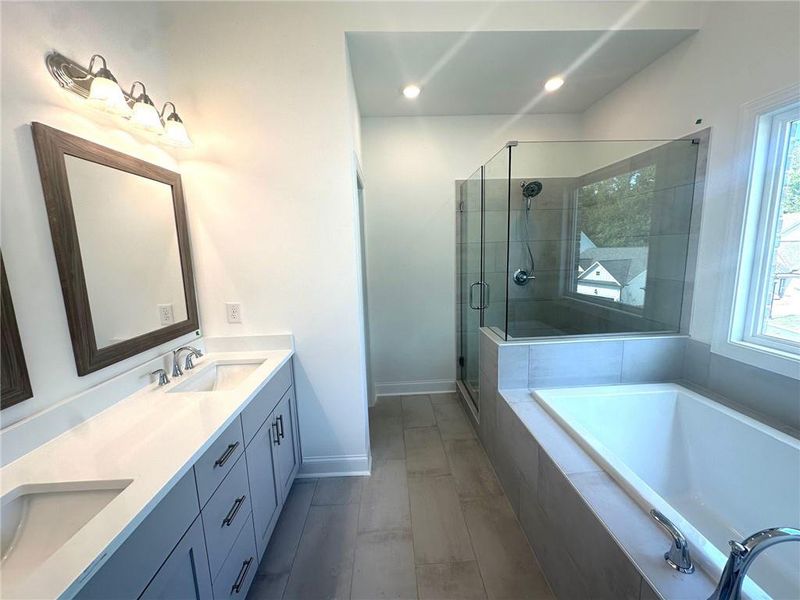 Furnished interior view inside a new home in Evanshire Townhomes, Duluth (Image 6).