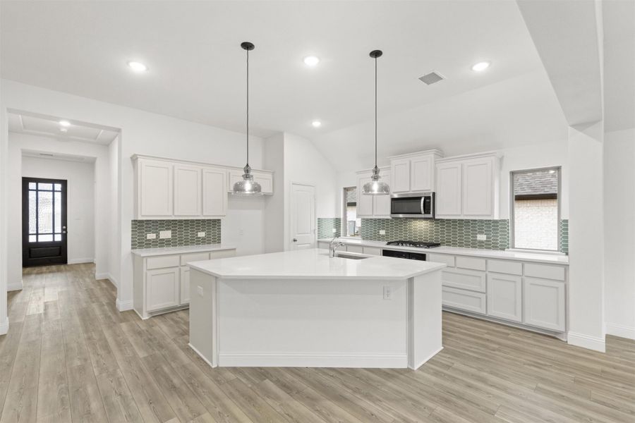 Furnished interior view inside a new home in Creekview Meadows, Pilot Point (Image 4).