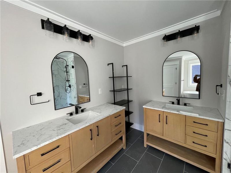 Furnished interior view inside a new home in , Monroe (Image 13).