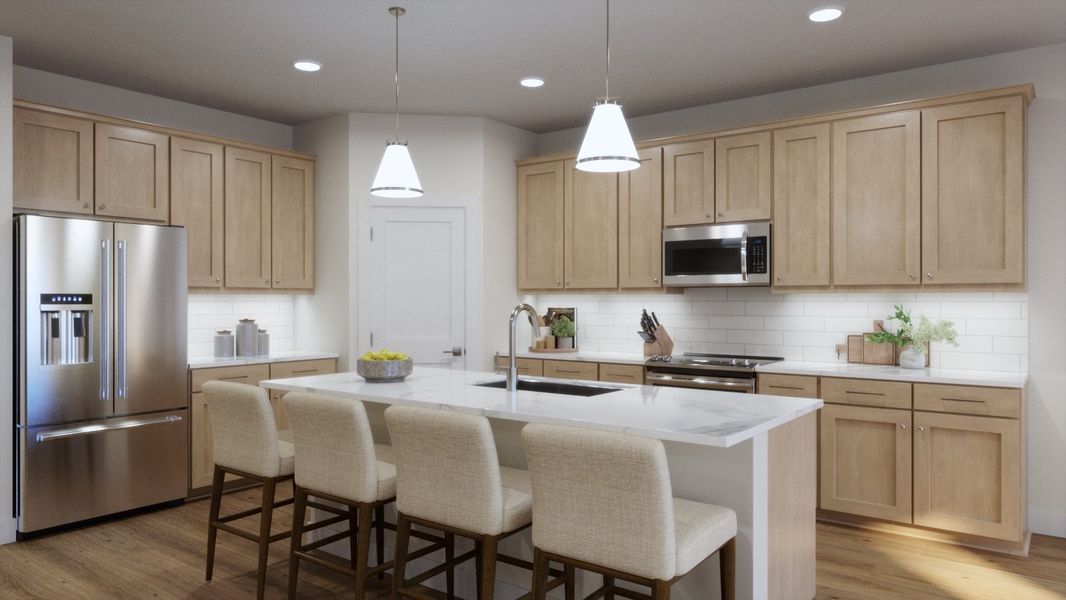 Representative furnished interior of a home built from the 4054 by Risewell Homes in Parkton Square, Kyle (Image 5).