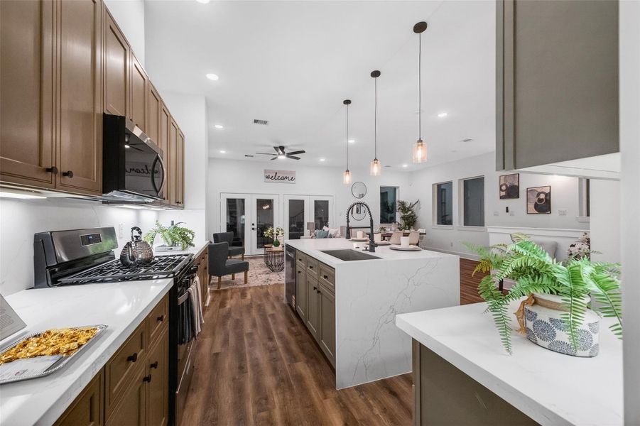 Furnished interior view inside a new home in , Houston (Image 15).
