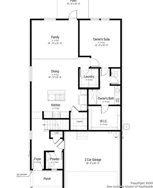 2D floor plan layout of this home in Talley Fields, San Antonio, TX (Image 2). 2D floor plan layout of this home in Talley Fields, San Antonio, TX (Image 2).