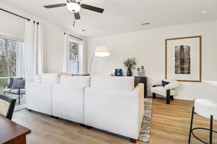 Representative furnished interior of a home built from the East Wind by Great Southern Homes in Victory Woods, Columbia (Image 9). Representative furnished interior of a home built from the East Wind by Great Southern Homes in Victory Woods, Columbia (Image 9).