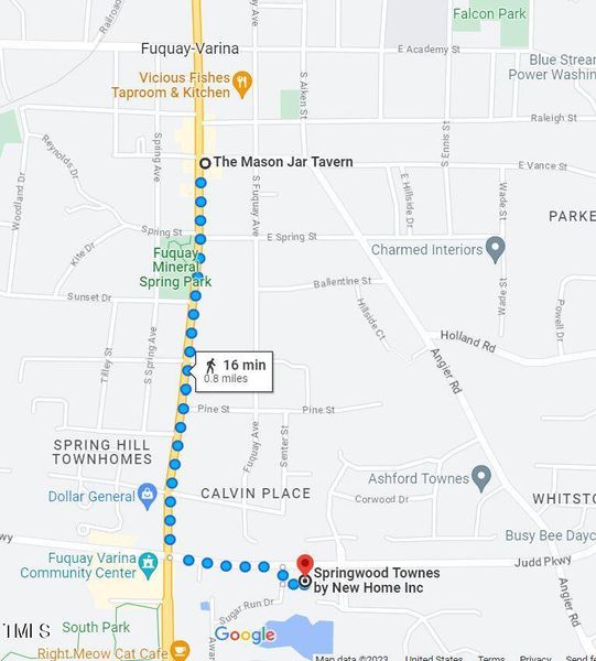 Walking map to downtown