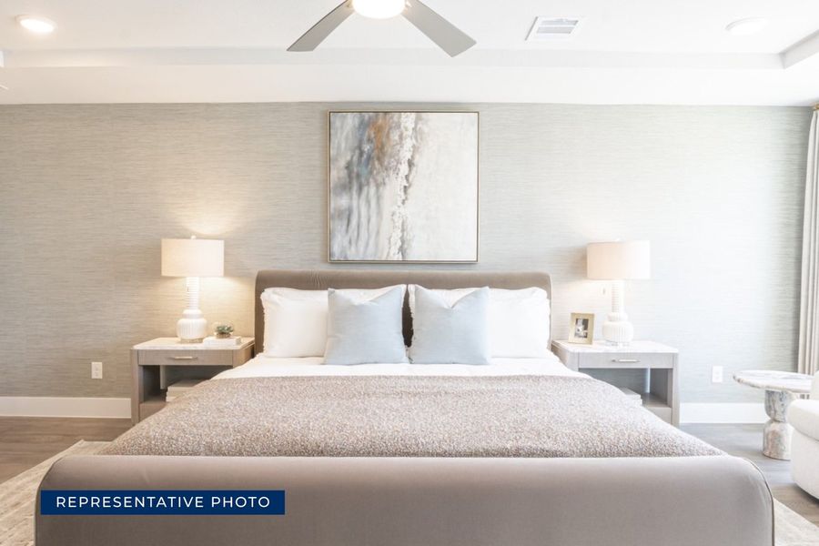 Representative furnished interior of a home built from the Acacia R by First Texas Homes in The Abbey at Mercer Crossing, Farmers Branch (Image 11).