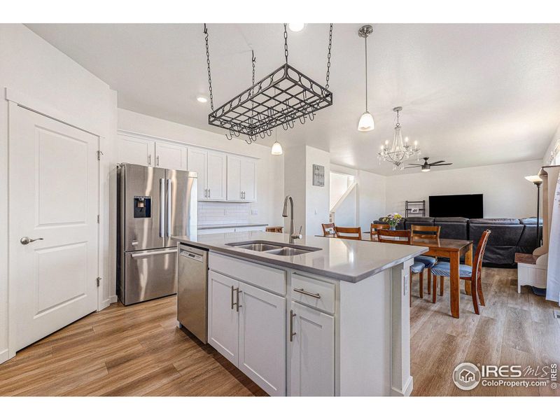 Pantry, plank flooring