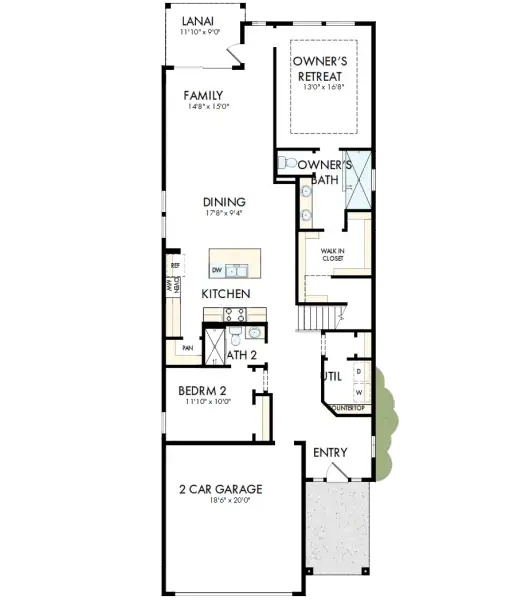 2D floor plan layout of this home in Evergreen Island at Silverleaf - Executive Collection, St. Augustine, FL (Image 2). 2D floor plan layout of this home in Evergreen Island at Silverleaf - Executive Collection, St. Augustine, FL (Image 2).
