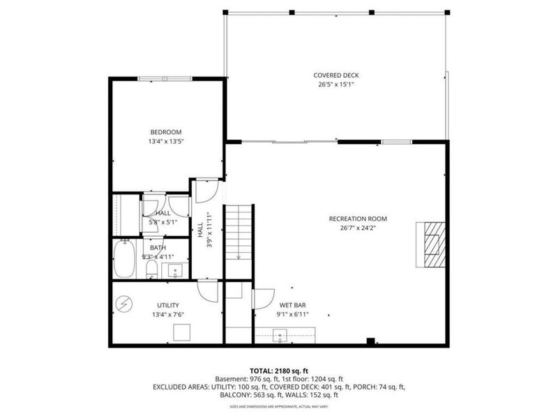 2D floor plan layout of this home in , Mineral Bluff, GA (Image 5).