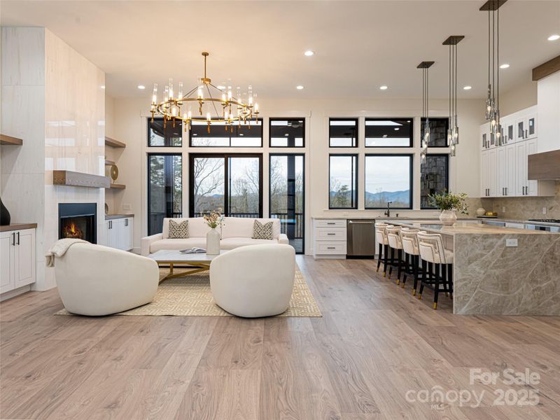 Furnished interior view inside a new home in , Candler (Image 6). Furnished interior view inside a new home in , Candler (Image 6).