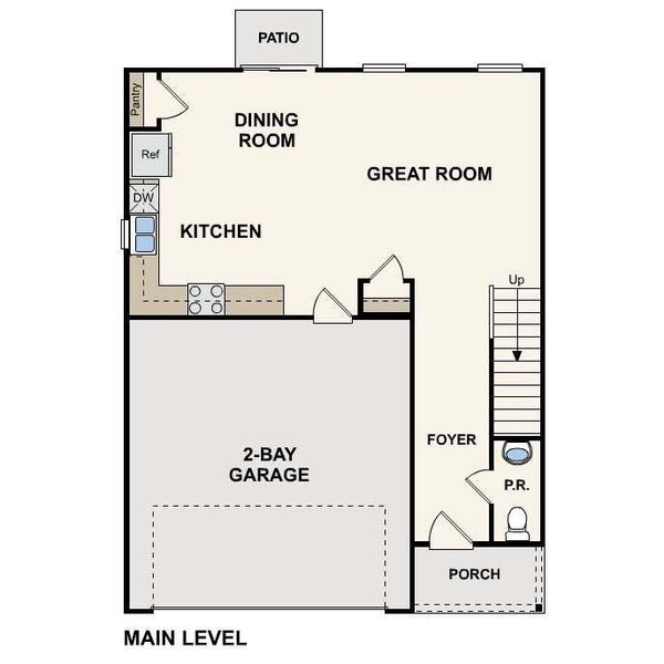 2D floor plan layout of this home in Kinsale, Macon, GA (Image 3).