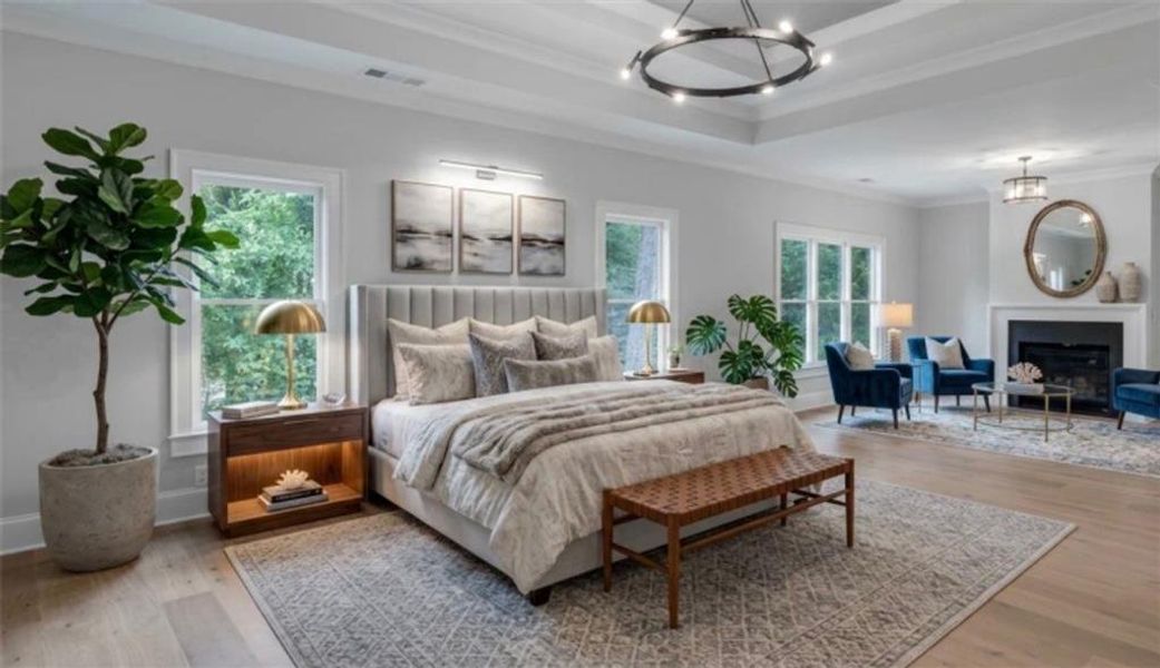 Furnished interior view inside a new home in , Atlanta (Image 33).