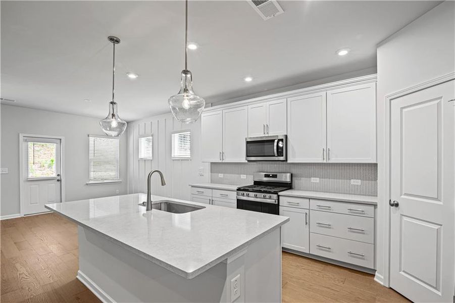 Furnished interior view inside a new home in Briar Creek, Atlanta (Image 3).