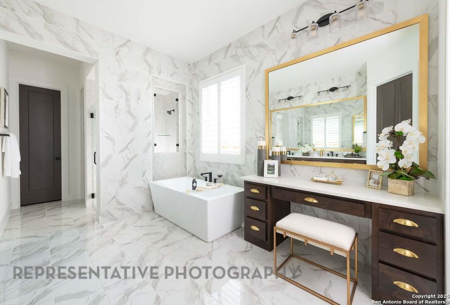 Furnished interior view inside a new home in Esperanza, Boerne (Image 13).