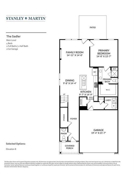 2D floor plan layout of this home in Annsbury Park, Lilburn, GA (Image 2).