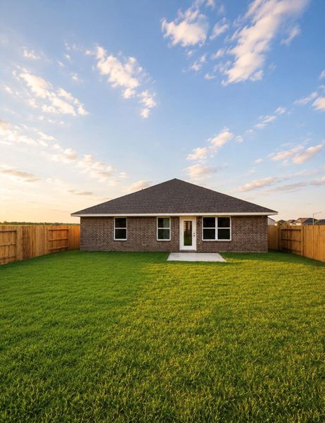 Exterior details and patio area of a home in River Ranch Trails, Dayton (Image 4).