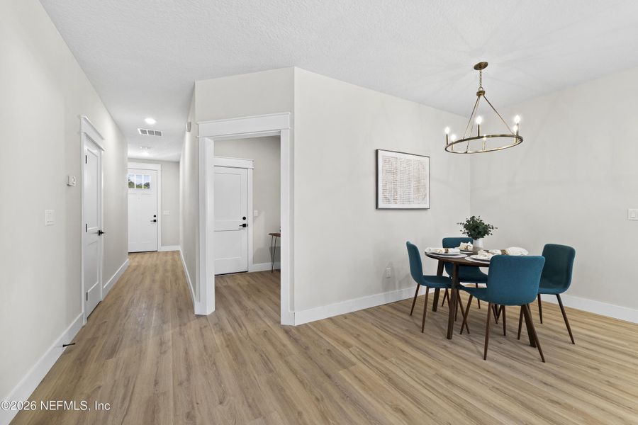 Furnished interior view inside a new home in , Jacksonville (Image 33).
