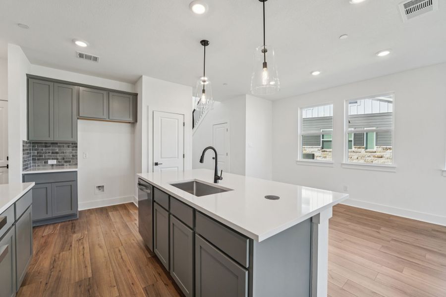 Furnished interior view inside a new home in Avery Centre, Round Rock (Image 6).