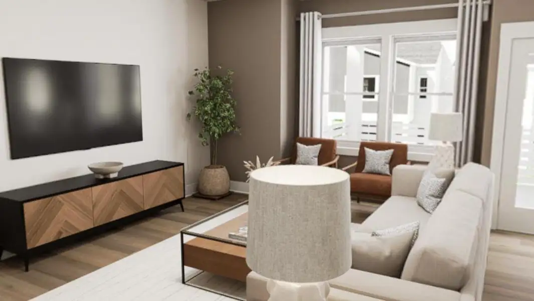 Furnished interior view inside a new home in Allen Park, Raleigh (Image 9).