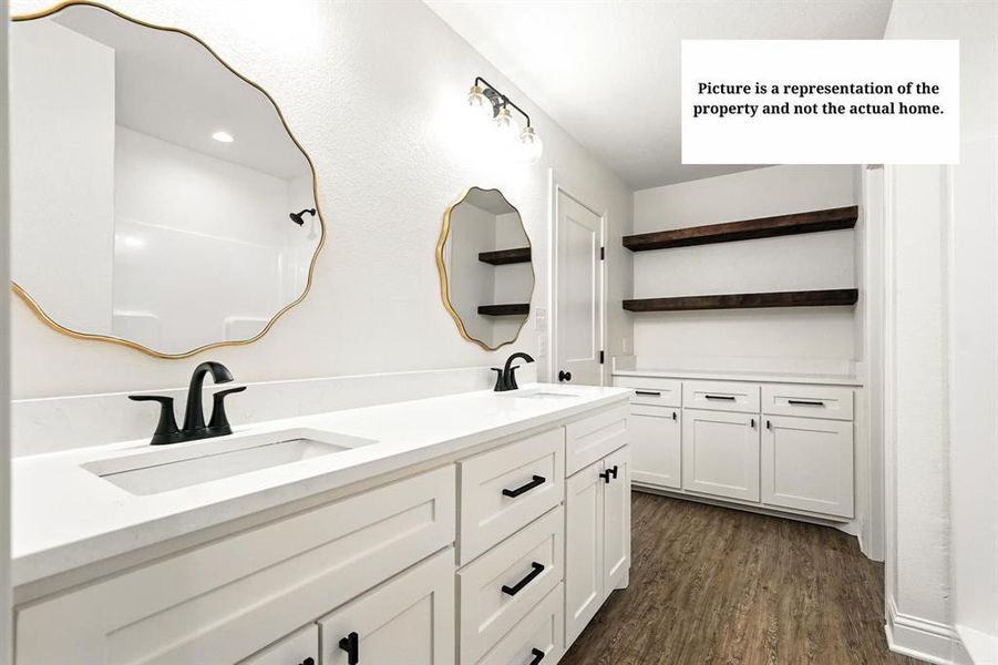 Furnished interior view inside a new home in , Abilene (Image 6).