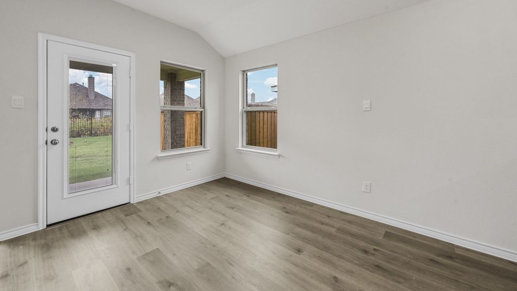 Representative unfurnished interior of a home built from the Bentworth by D.R. Horton in Elevon, Lavon (Image 10).