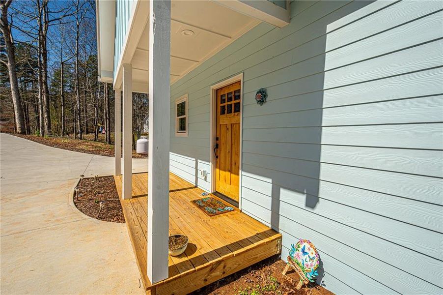 Exterior details and patio area of a home in , Dahlonega (Image 26).