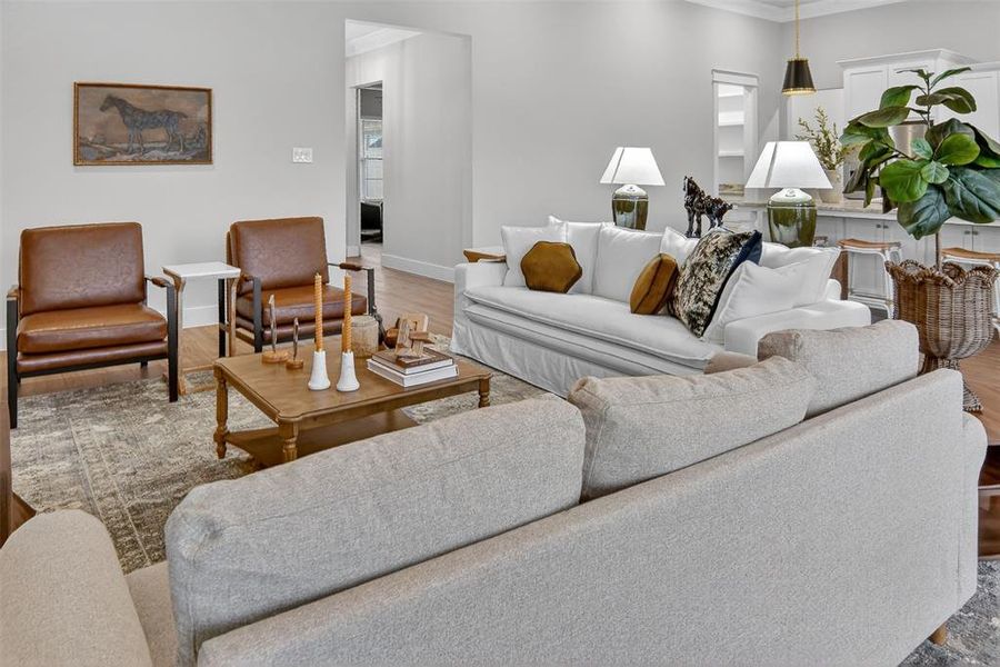 Furnished interior view inside a new home in , Burleson (Image 14).