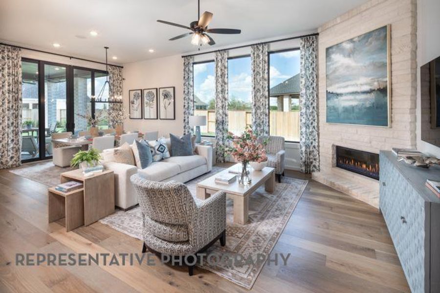Furnished interior view inside a new home in Trinity Falls, McKinney (Image 16). Furnished interior view inside a new home in Trinity Falls, McKinney (Image 16).