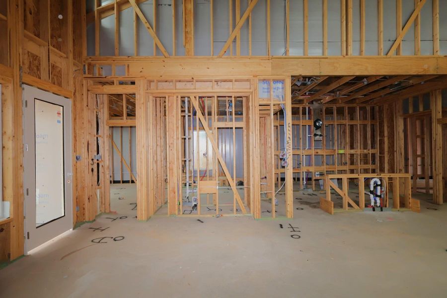 In-progress construction of a new home in Jubilee 50′, Hockley, TX (Image 26).