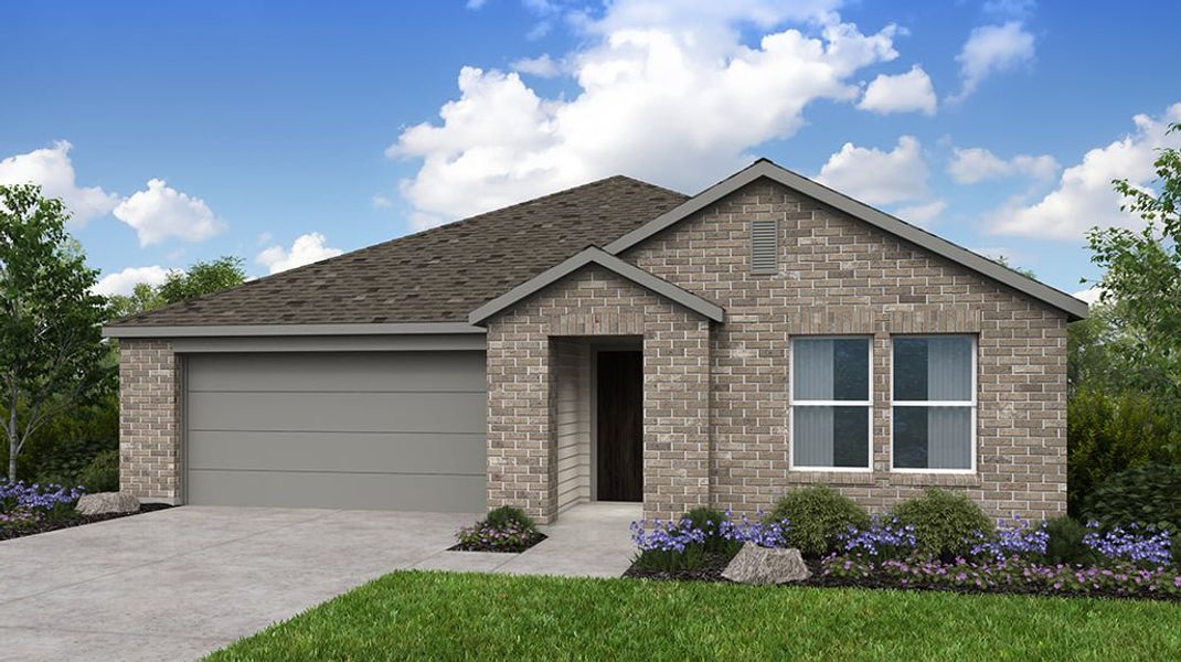 Representative exterior photo of a completed home built from the Kyle by Taylor Morrison in Parks at Foster Crossing, Anna, TX (Image 1). Representative exterior photo of a completed home built from the Kyle by Taylor Morrison in Parks at Foster Crossing, Anna, TX (Image 1).