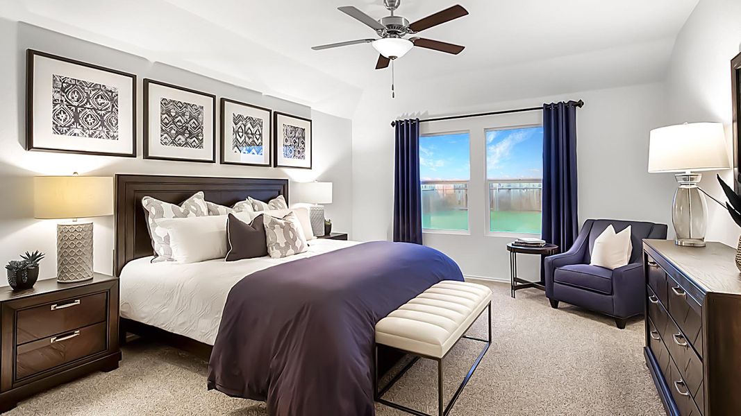 Furnished interior view inside a new home in Meadowlark Preserve: Highlands Collection, Pflugerville (Image 8).