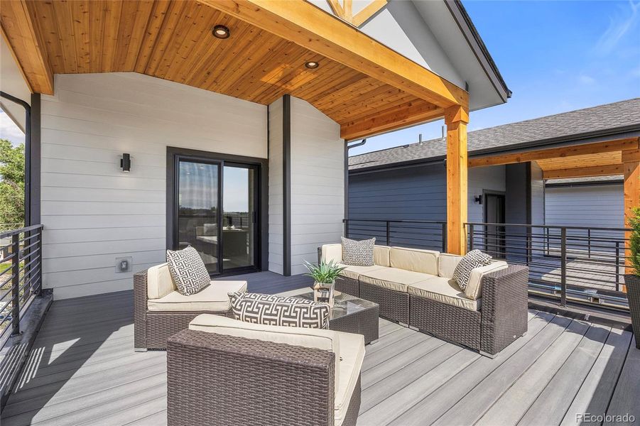 Exterior details and patio area of a home in , Denver (Image 31).