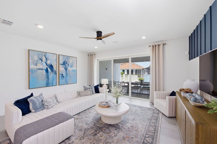 Representative furnished interior of a home built from the Arbordale II by Pulte Homes in SeaFlower, Bradenton (Image 11).