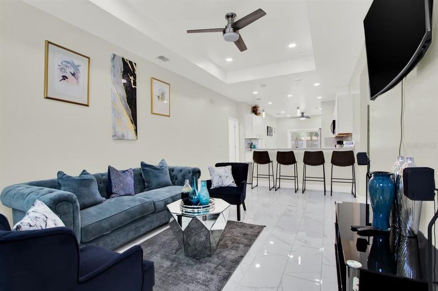 Furnished interior view inside a new home in , Tampa (Image 11).