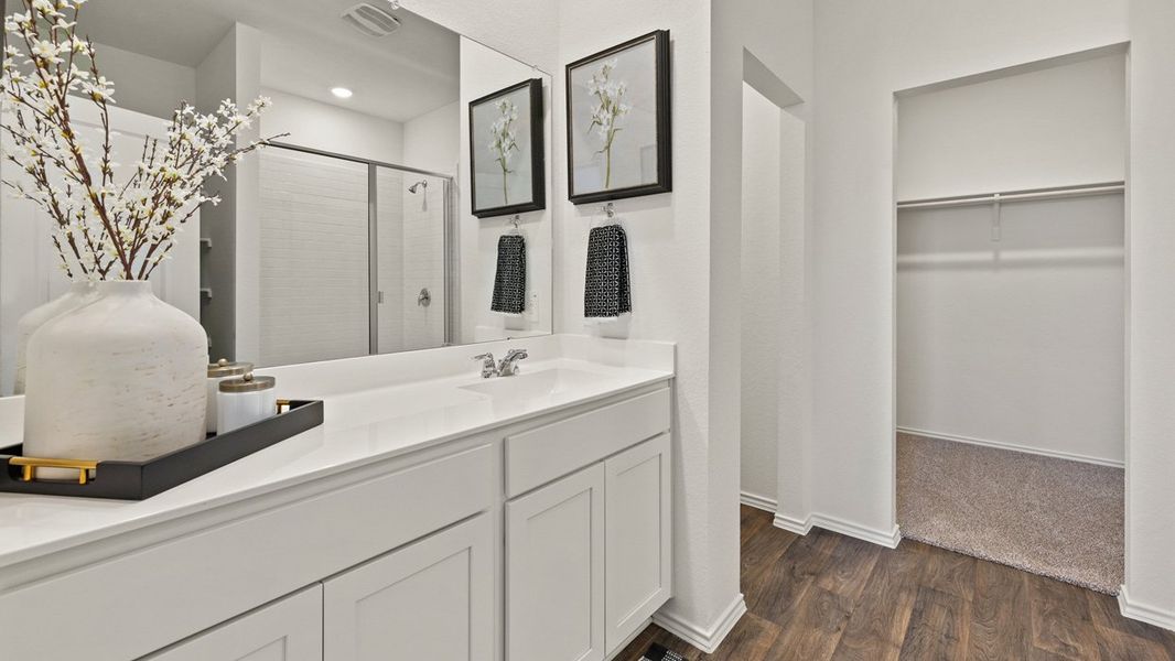 Furnished interior view inside a new home in The Reserve at Spiritas Ranch, Little Elm (Image 12).