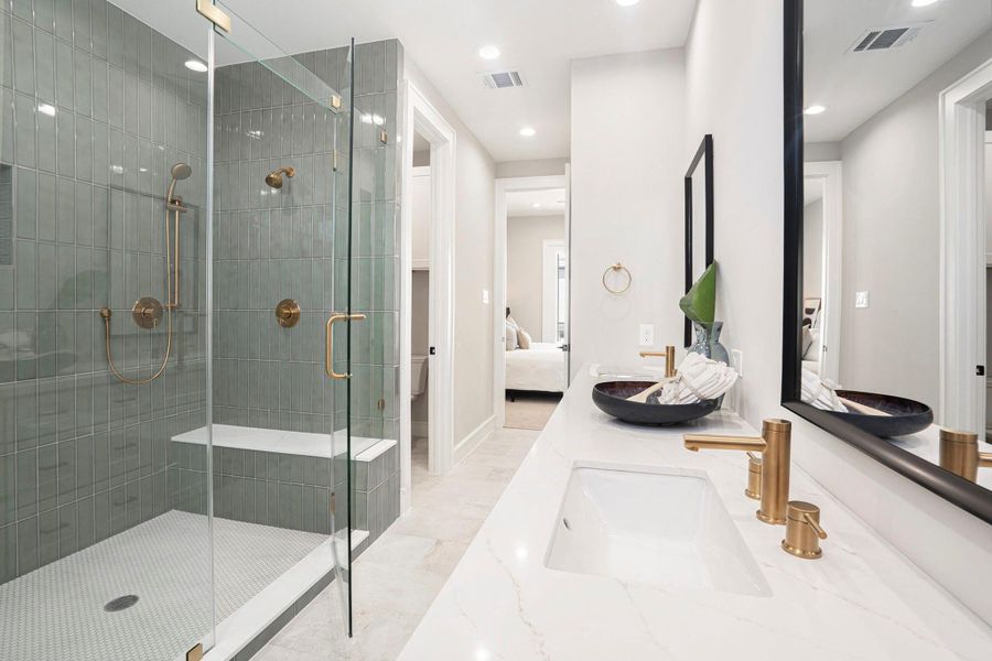 Furnished interior view inside a new home in , Houston (Image 16).