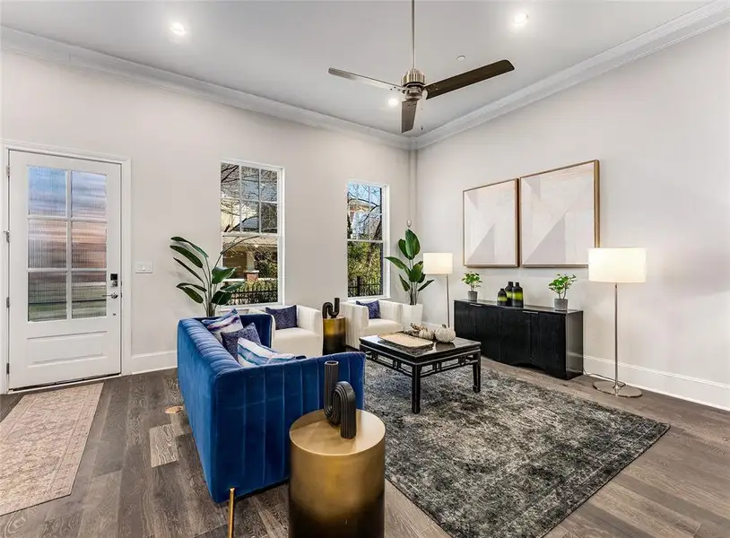 Furnished interior view inside a new home in , Plano (Image 25). Furnished interior view inside a new home in , Plano (Image 25).