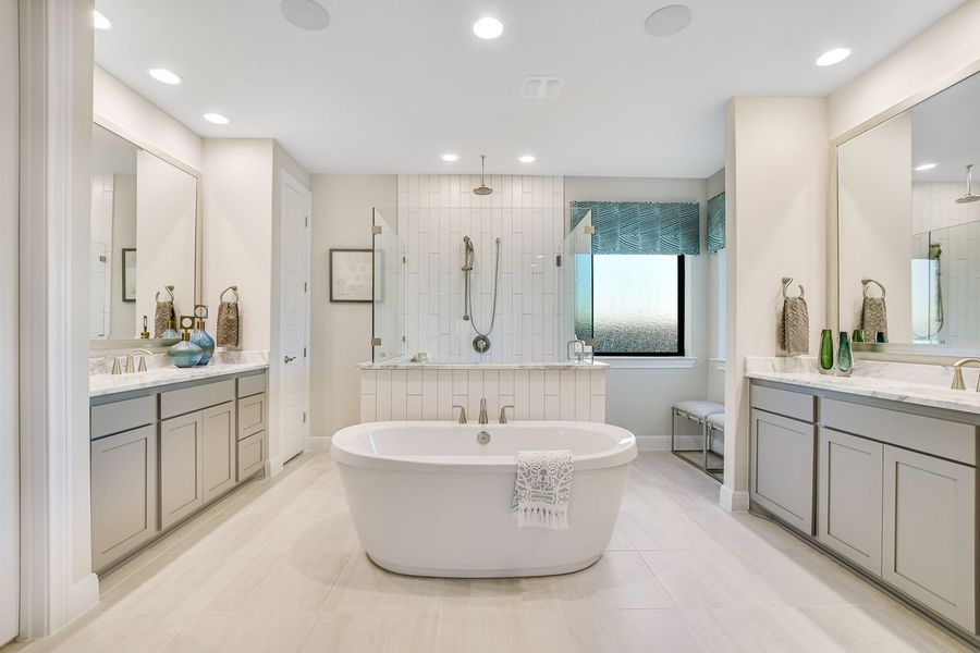 Representative furnished interior of a home built from the Madera II by Giddens Homes in Scofield Farms Estates, Georgetown (Image 125).