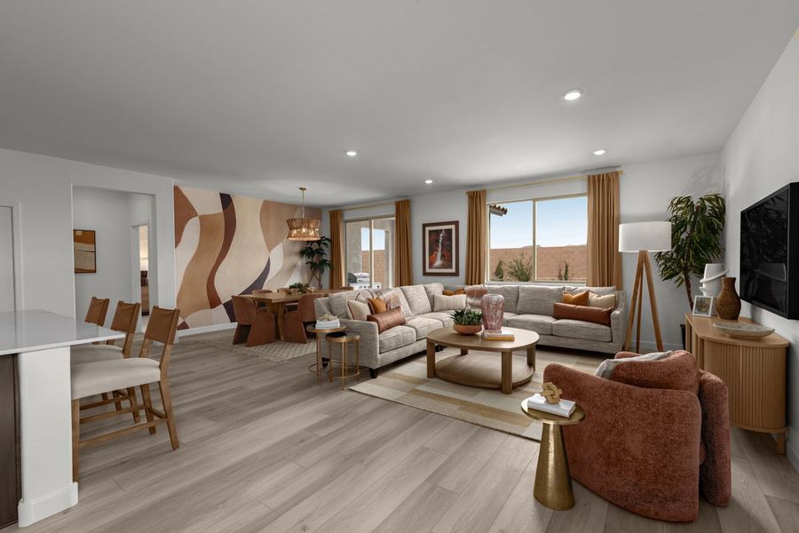 Representative furnished interior of a home built from the 2013 Modeled by KB Home in Mandarina Horizon, Marana (Image 8). Representative furnished interior of a home built from the 2013 Modeled by KB Home in Mandarina Horizon, Marana (Image 8).