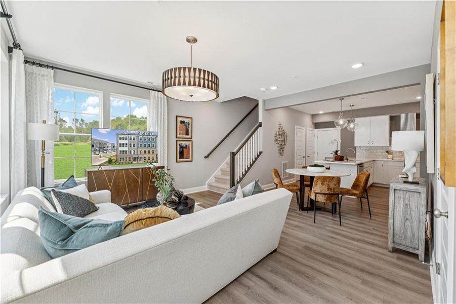 Furnished interior view inside a new home in , Atlanta (Image 15).