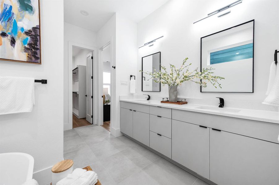 Furnished interior view inside a new home in , Houston (Image 17).