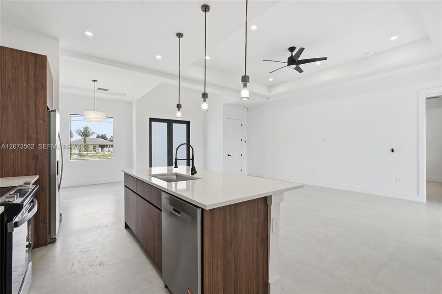 Furnished interior view inside a new home in , Cape Coral (Image 5). Furnished interior view inside a new home in , Cape Coral (Image 5).
