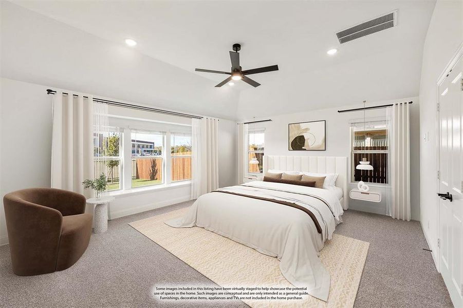 Furnished interior view inside a new home in Ridge Ranch Classic 60, Mesquite (Image 7).