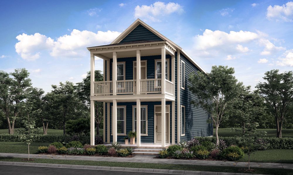 Front exterior of a new home in Nexton - Midtown, Summerville, SC, highlighting curb appeal (Image 1).