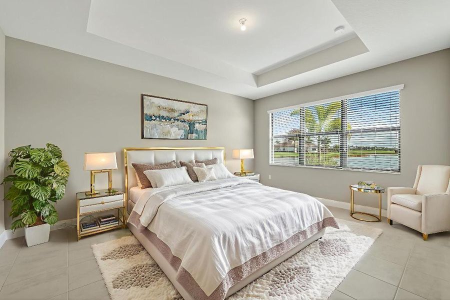 MASTER BEDROOM - STAGED