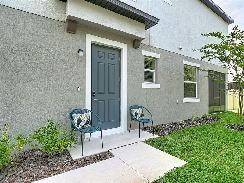 Exterior details and patio area of a home in , Tampa (Image 28).