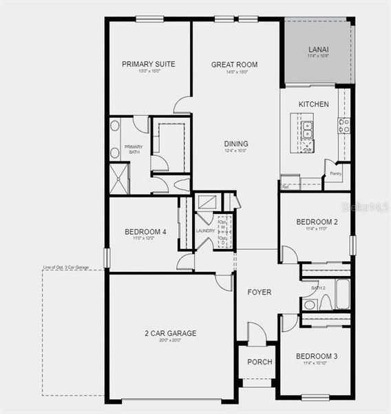 Structural options added: covered lanai.