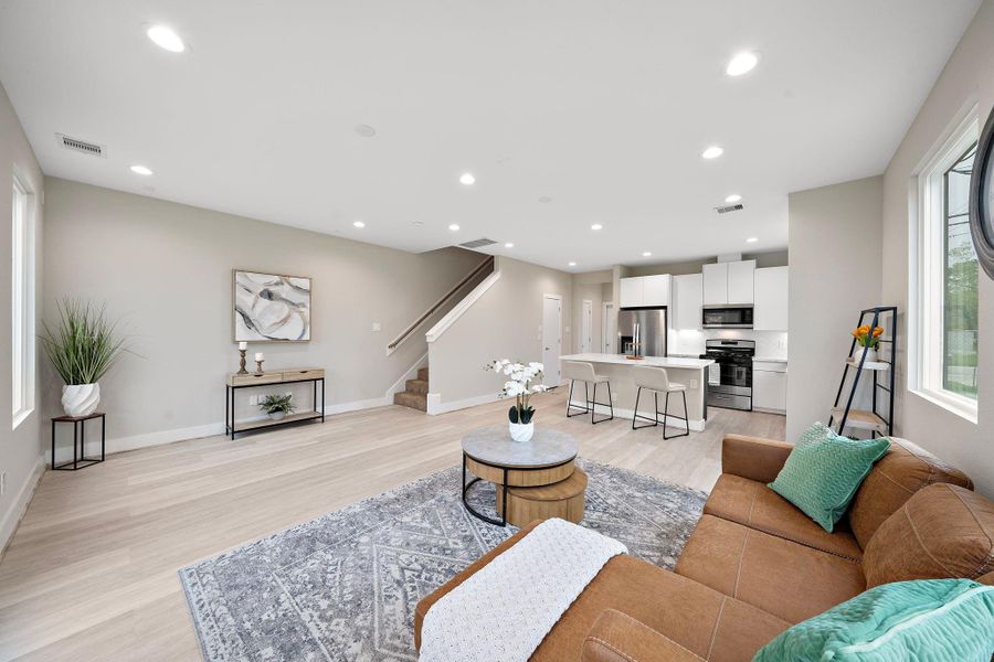 Furnished interior view inside a new home in Scranton Estates, Houston (Image 28).