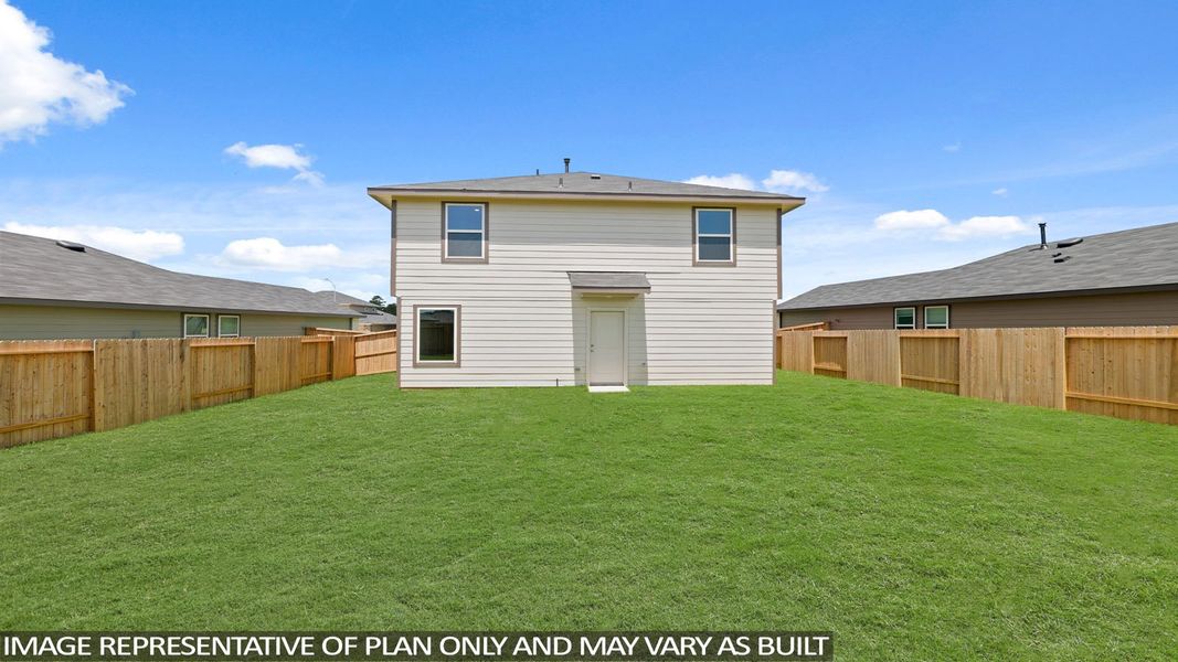 Exterior details and patio area of a home in Lexington Heights, Willis (Image 3). Exterior details and patio area of a home in Lexington Heights, Willis (Image 3).