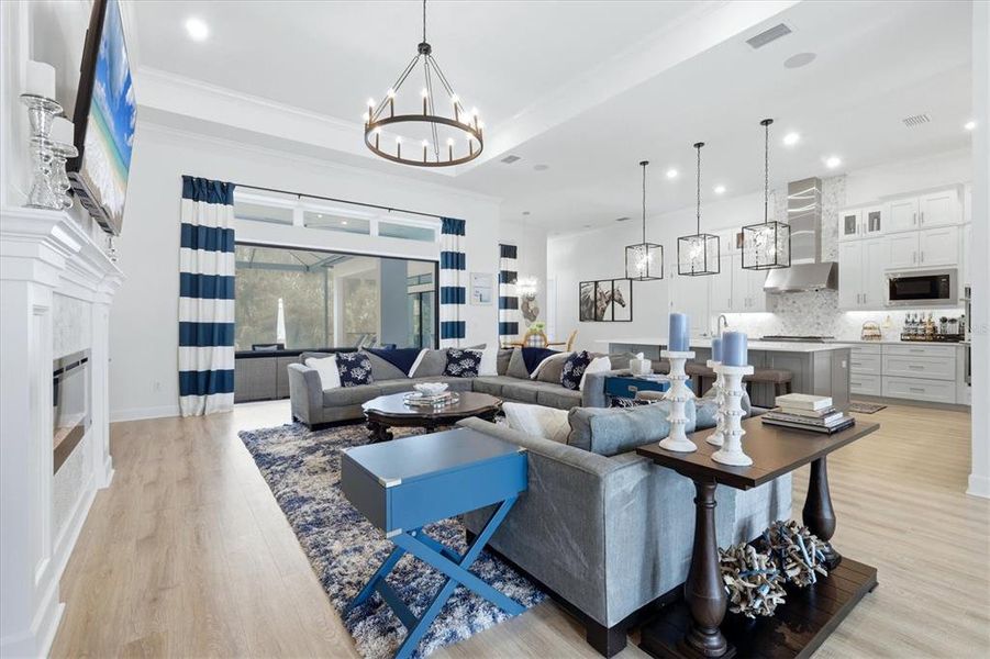 Furnished interior view inside a new home in , Sarasota (Image 12).